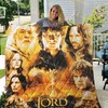 Lord of The Rings Poster Graphic Quilt Bedding Set for Fans