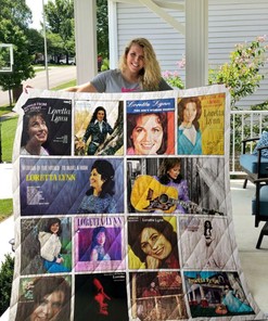 Loretta Lynn Albums Tribute Quilt Bedding Set for Country Music Fans