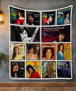Loretta Lynn Who Says God Is Dead Albums Quilt Bedding Set Vintage - Featuring Loretta Lynn's Best Albums