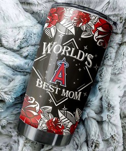 Los Angeles Angels MLB Tumbler - World's Best Mom Personalized Gift for Baseball-loving Moms