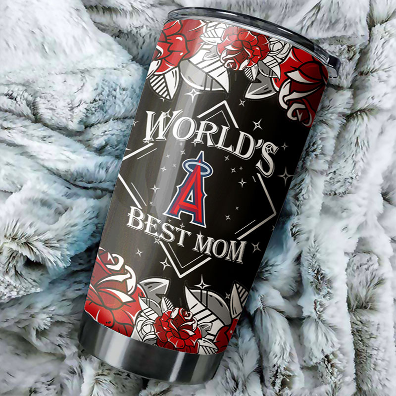 Los Angeles Angels MLB Tumbler - World's Best Mom Personalized Gift for Baseball-loving Moms