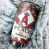 Los Angeles Angels MLB Tumbler with Peace Love Design and MLB Logo