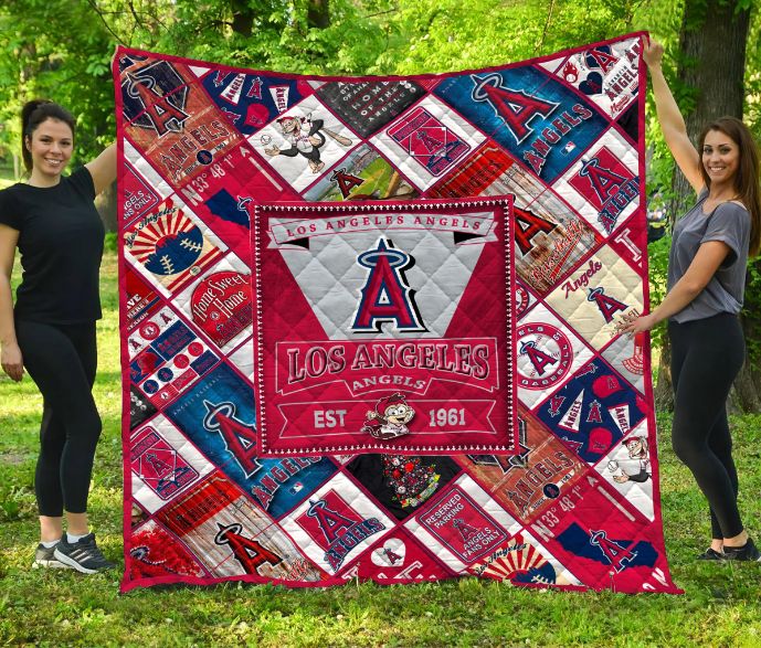Los Angeles Angels Quilt Blanket LC3 for Baseball Fans