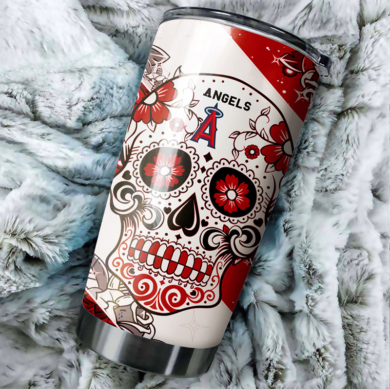 Los Angeles Angels Skull MLB Tumbler with a Bold Twist - Image 2