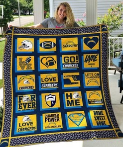 Los Angeles Chargers Quilt Bedding Set - Show Some Love for Your Team