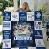 Los Angeles Dodgers Legends Signs Collection Quilt Blanket for Baseball Fans