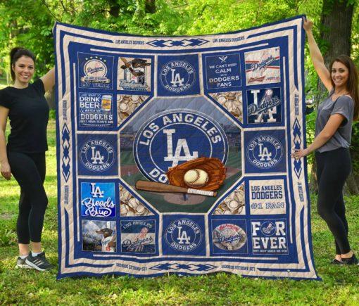 Los Angeles Dodgers MLB Quilt Bedding Set - Perfect for Fans