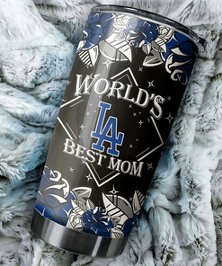Los Angeles Dodgers MLB Tumbler - World's Best Mom Personalized Gift for Baseball-loving Moms
