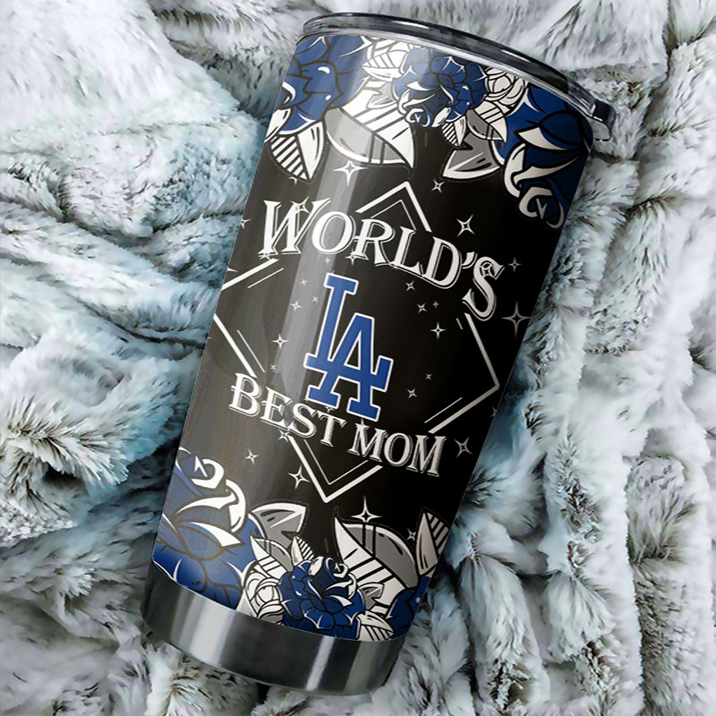 Los Angeles Dodgers MLB Tumbler - World's Best Mom Personalized Gift for Baseball-loving Moms