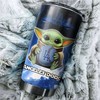 Los Angeles Dodgers MLB Tumbler with Baby Yoda Personalization