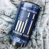 Los Angeles Dodgers MLB Tumbler with One Nation Under God Design and MLB Logo