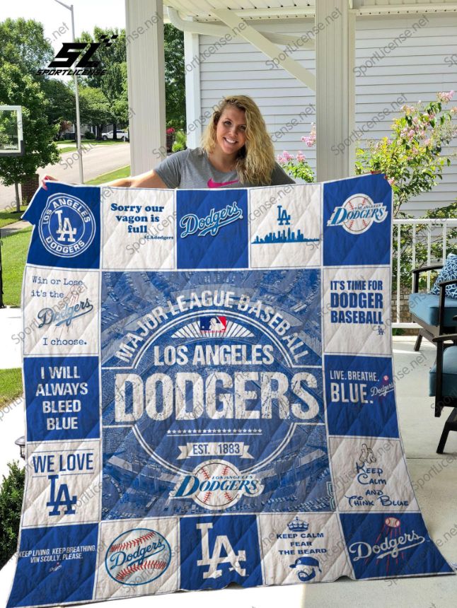 Los Angeles Dodgers Quilt Bedding Set - Stay Warm While Rooting for Your Favorite Team