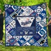 Los Angeles Dodgers Quilt Blanket LC2 - Dodger Blue for Baseball Fans