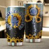 Los Angeles Dodgers Sunflower MLB Tumbler with Vibrant Flowers