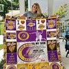 Los Angeles Lakers Fan Quilt Bedding Set from Dad to Son