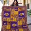 Los Angeles Lakers Quilt Bedding Set - Show Off Your Team Spirit