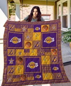 Los Angeles Lakers Quilt Bedding Set - Show Off Your Team Spirit