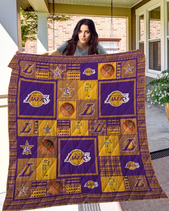 Los Angeles Lakers Quilt Bedding Set - Show Off Your Team Spirit