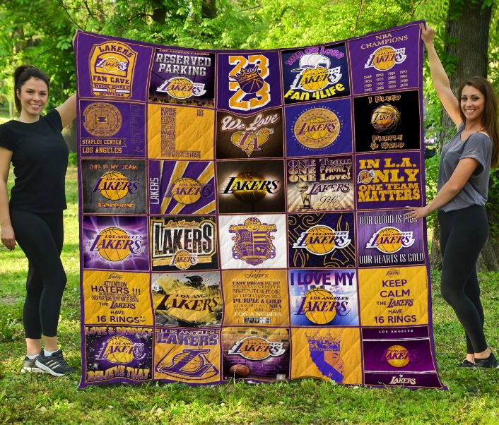 Los Angeles Lakers Quilt Blanket LC4 for Basketball Fans