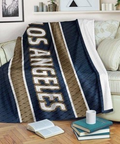 Los Angeles Rams Fan Jersey Look Blanket - Personalized Blanket for Football Fans