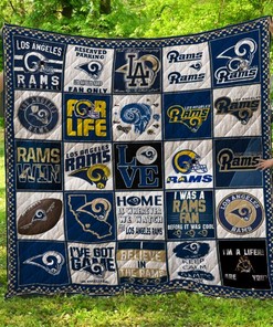 Los Angeles Rams Quilt Bedding Set LC3 with Team Colors