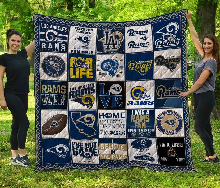 Los Angeles Rams Quilt Bedding Set LC3 with Team Colors