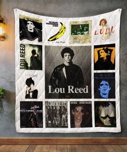 Lou Reed Album Design Quilt Blanket - Add some edge to your room with this Lou Reed Album Design quilt blanket