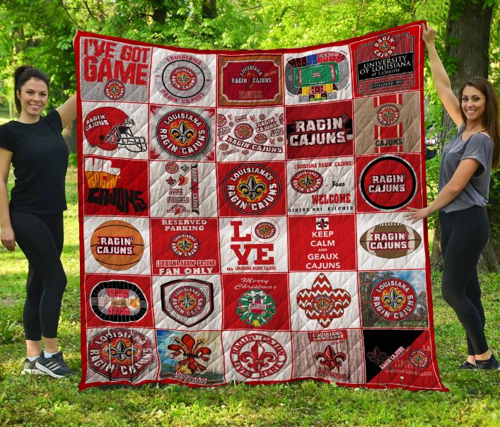 Louisiana Ragin Cajuns Legacy Quilt Blanket Set LC2