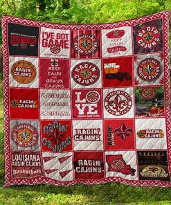 Louisiana Ragin Cajuns Quilt Bedding Set - For Fans of the College Team