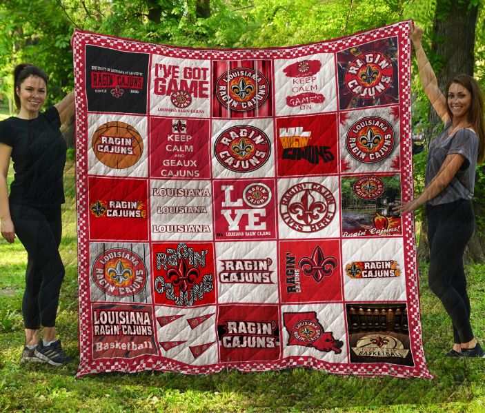 Louisiana Ragin Cajuns Quilt Bedding Set - For Fans of the College Team