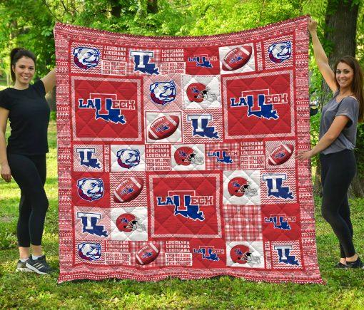 Louisiana Tech Bulldogs NFL Quilt Blanket - the Ultimate Gift for Fans