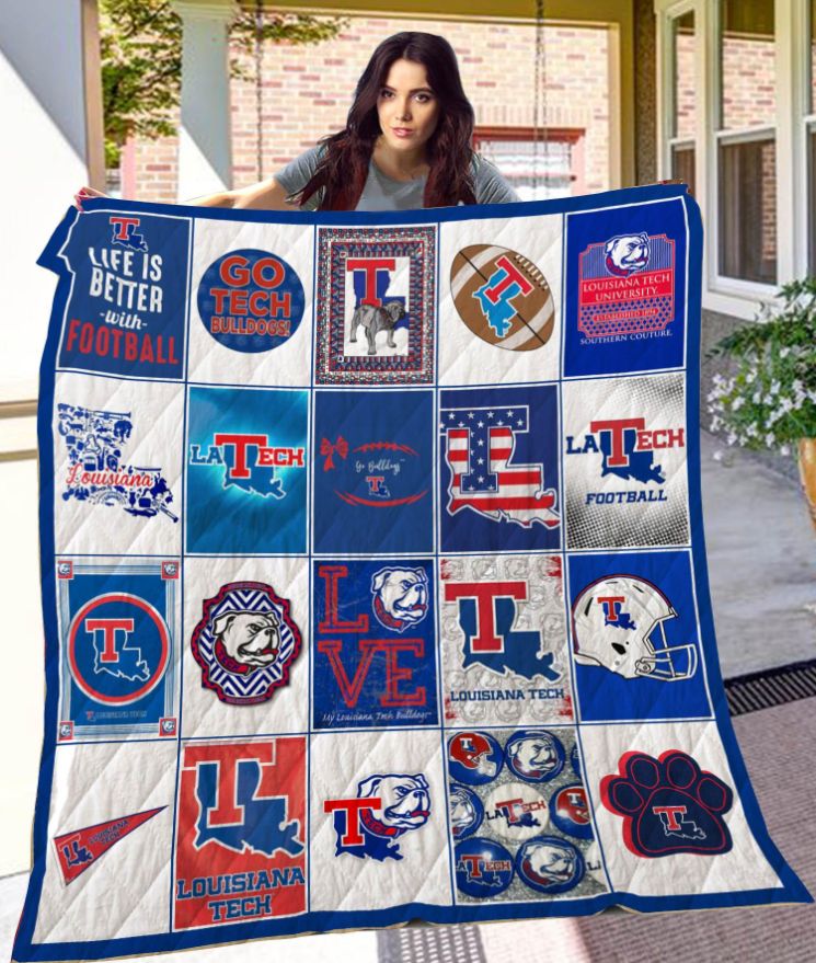 Louisiana Tech Bulldogs Quilt Blanket - Perfect Addition to Any Room