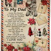 Love Air Mail New York Fleece Blanket To My Dad - A Sentimental Father's Day Gift with Quilt Bedding Set Full