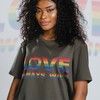 Love Always Wins PRIDE Months Unisex Shirts, with Pride Rainbow Love Symbol Print, Movie Shirts for Men