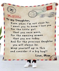 Love And Affection Wrapped In A Blanket, A Gift From Mom To Daughter