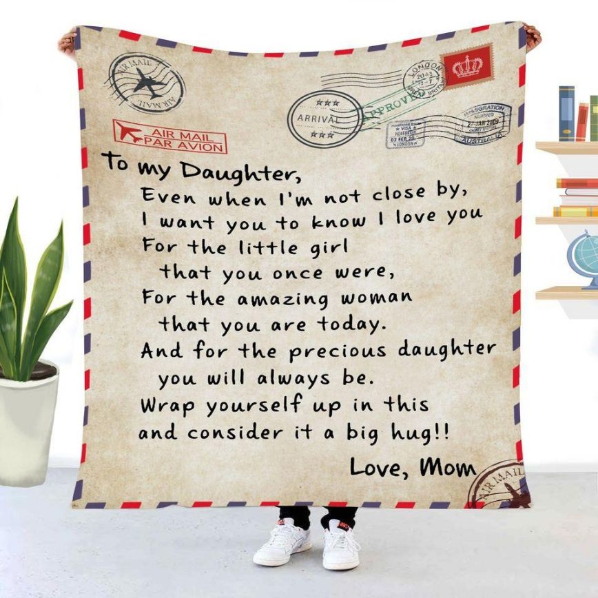 Love And Affection Wrapped In A Blanket, A Gift From Mom To Daughter
