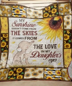 Love And Family Wrapped In An Elephant Family Quilt Blanket Gift