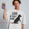 Love At First Bark UNISEX Tee | Dog Mom Sweatshirt | Dog Mom Gift | Dog Mom Retro 90s Shirt Movie Fans Gifts
