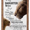 Love Expressed Through A Lion Blanket Gift From Mom To Daughter