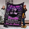 Love Forever And Always To My Wife Fleece Blanket Quilt Bedding Set for Valentine's Day