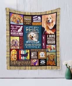 Love Golden Retriever Quilt Blanket - Perfect for Lovers of the Adorable Canine Breed