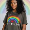 Love Is Love PRIDE Months Unisex Shirts, with Pride Rainbow Love Symbol Print, Movie Shirts for Women