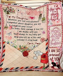 Love Mail Fleece Blanket For Daughter To Remind Her Of Your Love