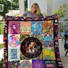 Love Music and Be Free with Wild Hippie Quilt Blanket