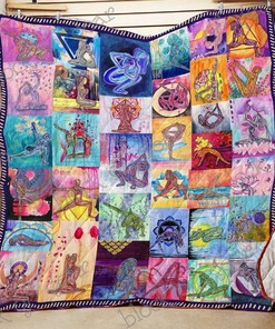 Love, Peace And Yoga Quilt Blanket Bed Set Cute for Kids Np116