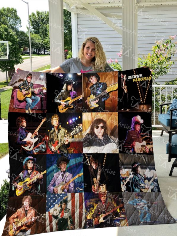 Love Quilts and Guitars? You Will Love This Guitarist Kenny Vaughan Collection Quilt Blanket