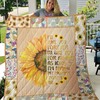 Love You Forever Sunflower Quilt Blanket - Show Your Mom How Much You Care on Special Occasions