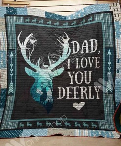Love for Hunting Dads Quilt Bedding Set