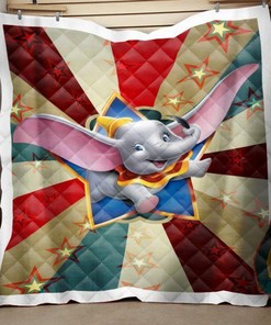 Lovely Dumbo Film Quilt Bedding Set - A Perfect Gift For Disney Fans