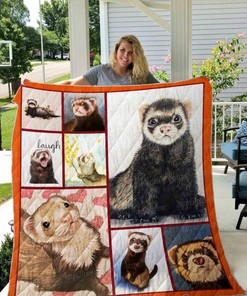 Lovely Ferret Ferret Quilt Blanket Cute Animal Bedding Set